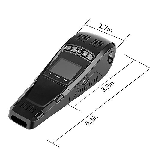 Pruveeo F5 1080P Dash Cam with WiFi, Discreet Design Dash Camera for Cars with Night Vision