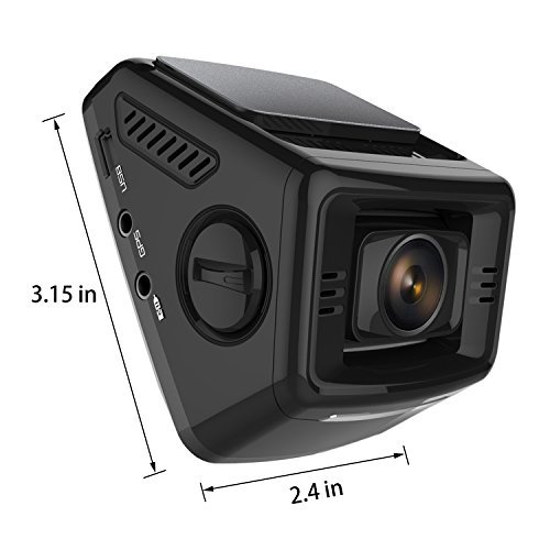 Pruveeo P3 2.4-Inch LCD FHD 1080P Dash Cam, 170 Degree Wide Angle Camera for Cars Driving Recorder DVR