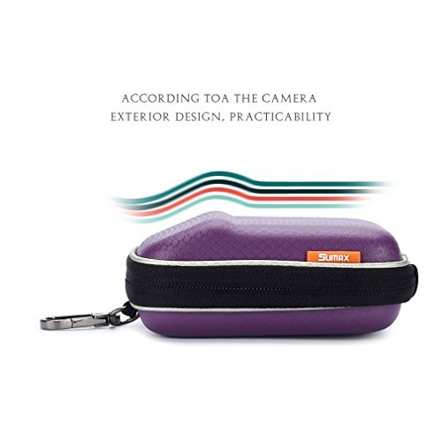 Purple Hard Shock Resistant Compact Digital Camera Case For CANON PowerShot SX620 SX720 HS G9 X Nikon COOLPIX A900 W100 Panasonic Lumix DMC TZ90 TZ85 TZ57 SONY Cyber-Shot DSC WX500 HX90 RX100