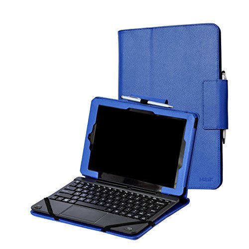 RCA 10 Cambio W101 V2 & W1013 DK Windows 10 Case, i-UniK CASE for RCA 10.1" Cambio Windows 10 Detachable Touchscreen 2 in 1 Tablet PC [Bonus Stylus] (Blue)