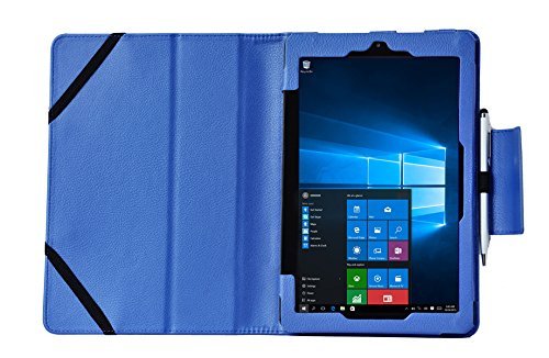 RCA 10 Cambio W101 V2 & W1013 DK Windows 10 Case, i-UniK CASE for RCA 10.1" Cambio Windows 10 Detachable Touchscreen 2 in 1 Tablet PC [Bonus Stylus] (Blue)