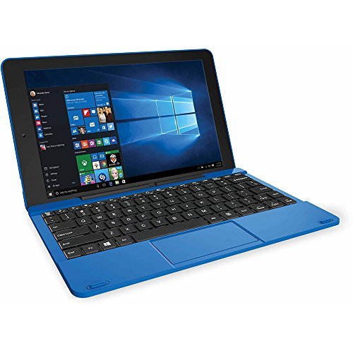 RCA Cambio 10.1" 2-in-1 Tablet 32GB Intel Quad Core Windows 10 Blue Touchscreen Laptop Computer with Bluetooth and WIFI