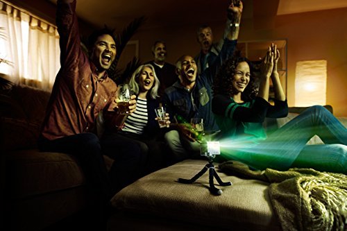 RIF6 CUBE Pico Projector with 120 Inch Display - 2 Inch Mobile Portable Mini Projector 20,000 Hour LED Compatible with HDMI Devices Phones Laptops Tablets and Gameing Consoles - Includes Mini Tripod
