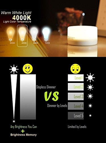 RTSU Bedside Lamp, Dimmable Touch Tap Light Novelty Light, Kids Children Adult LED Nightlight, Table Desk Atmosphere Decorative Mood Light Lamp, Bedroom Living Room Baby Nursery Night Light 