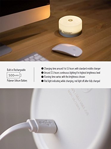 RTSU Bedside Lamp, Dimmable Touch Tap Light Novelty Light, Kids Children Adult LED Nightlight, Table Desk Atmosphere Decorative Mood Light Lamp, Bedroom Living Room Baby Nursery Night Light 