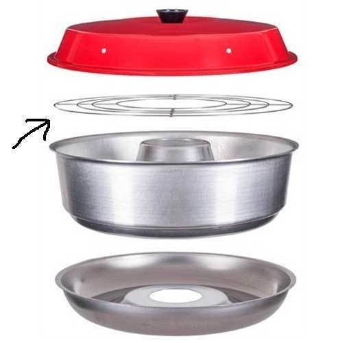 RV Camping Boating & Home Stove Top Oven with Baking Rack + 12 Custom Parchment Paper Rounds for Omnia Stovetop Cooking