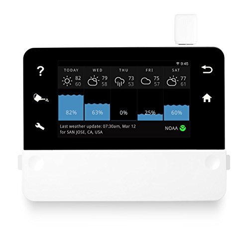 RainMachine Touch HD-12, Cloud Independent, The Forecast Sprinkler, Wi-Fi Irrigation Controller, 2nd Generation, 6,5 inch, Works with Amazon Alexa