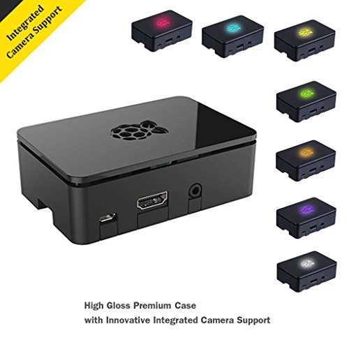 Raspberry Pi 3 Model B Kit with Black Case, Power Supply, Heatsink, 32GB SD Card, HDMI Cable