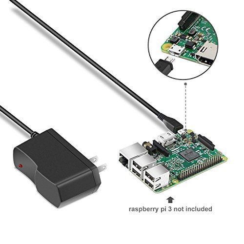 Raspberry Pi 3 Power Supply 5V 2.5A Micro USB AC Adapter Charger US Plug