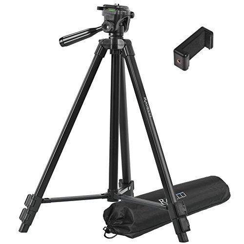 Ravelli Light Weight Aluminum Tripod (APLT3 53") Includes Universal Smartphone Mount