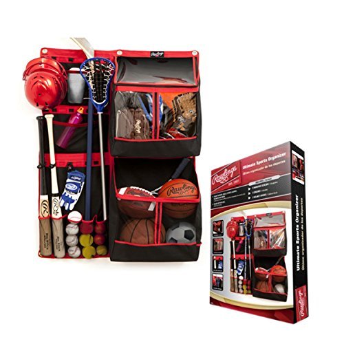 Rawlings Ultimate Sports Equipment Organizer FSSB36 Bats, Balls, Sticks, Gloves, Helmets