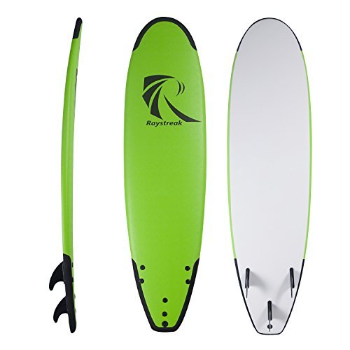 Raystreak 7'2" Crocodile Groove Soft Surfboard Beach Ocean Surfing Body Foamie Board