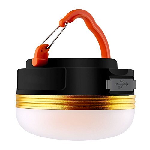 Rechargeable Camping Lantern Portable Emergency Tent Light Flashlight 1800mAh Available Backpacking Hiking with Waterproof Function Built-in Magnetic Base