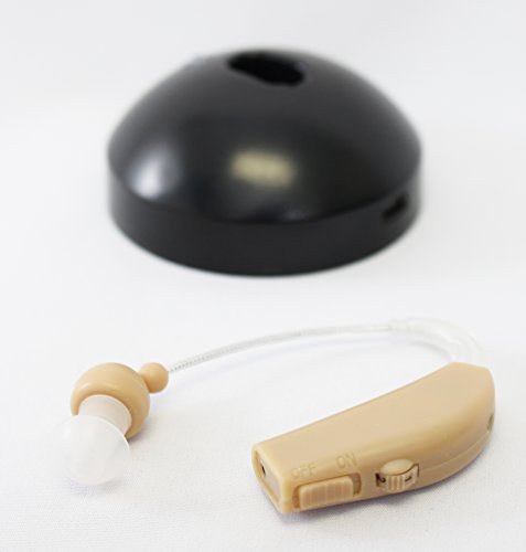 Rechargeable Hearing Amplifiers - Hear TV - Best Small BTE Ear Hearing Amplifier - Set of 2