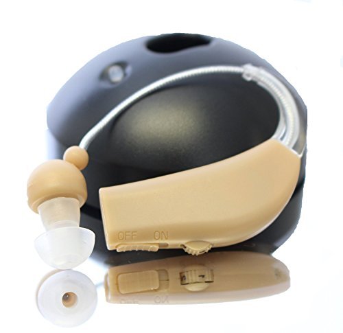 Rechargeable Hearing Amplifiers - Hear TV - Best Small BTE Ear Hearing Amplifier - Set of 2
