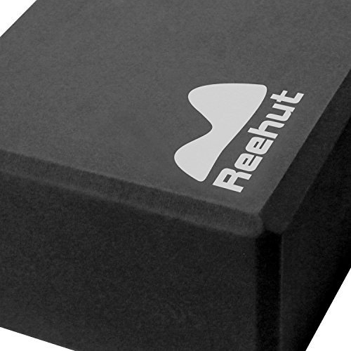 Reehut Yoga Block (1 PC or 2 PC) - High Density EVA Foam Block to Support and Deepen Poses, Improve Strength and Aid Balance and Flexibility - Lightweight, Odor Resistant and Moisture-Proof