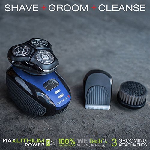 Remington XR1400 Verso Wet & Dry Men's Shaver & Trimmer Grooming Kit, Men's Electric Razor, Facial Cleaning Brush, Beard Trimmer 