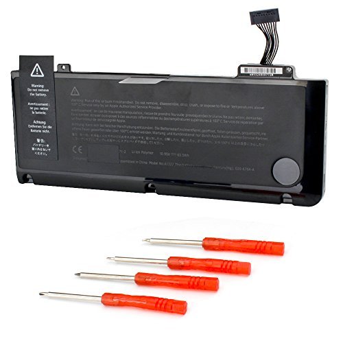 Replacement Battery For Apple 13 inch MacBook Pro A1278 A1322 Battery Mid 2012 Early 2011 Late 2011 Mid 2010 2009 MB990 MB991 MC374 MC375 MC700 MC724 MD101 MD102 Macbook Pro Battery [10.95V/6000mAh]