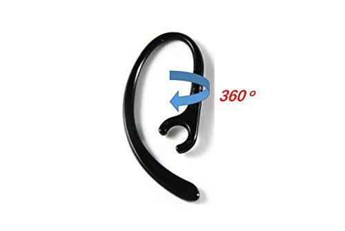 Replacement Secure Fit Ear Hooks for JayBird Freedom (JF3) and Freedom Sprint (JF4) Bluetooth Headphones. Includes 1 pair (2 pieces).