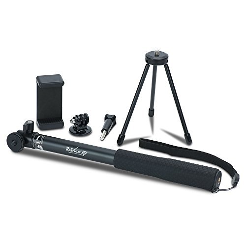 Review XP Selfie Stick Extendable Monopod with Universal Tripod Stand for GoPro Hero 5/4/3+/3/2/1/Session Cameras, Xiaomi, Yi, and Other Action Cameras Compact Cameras and Cell Phones