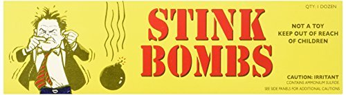 Rhode Island Novelty 36 Stink Bombs-3 Glass Vials Per Box Stinky and Smelly Novelty