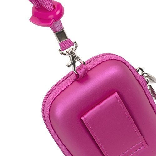 RivaCase 7022 PU Compact Case for Point and Shoot Digital Camera - Crison Pink