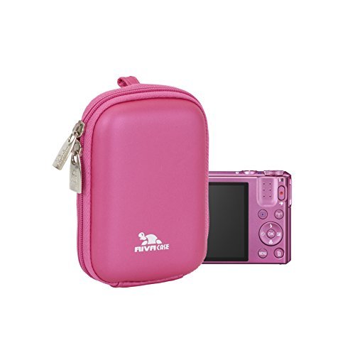 RivaCase 7022 PU Compact Case for Point and Shoot Digital Camera - Crison Pink