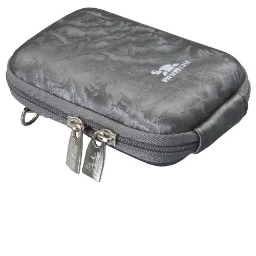 Rivacase 7022 Polyurethane Digital Camera Case Grey/Shiny Wave