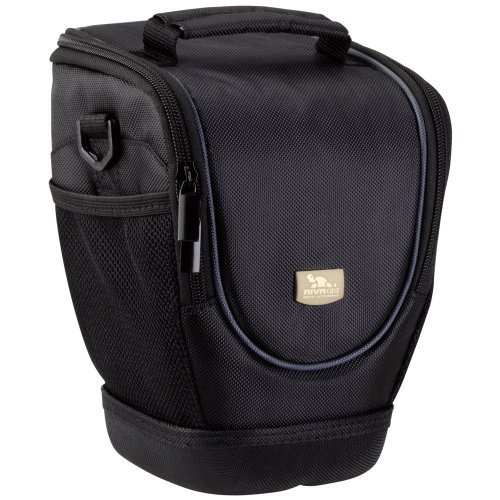 Rivacase Zoom Lens DSLR Holster Camera Case, Laconic, Padded, Water Resistant, Black Color