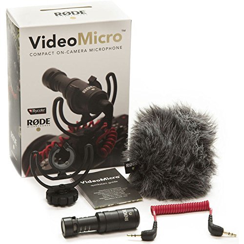 Rode VideoMicro Compact On-Camera Microphone with Rycote Lyre Shock Mount