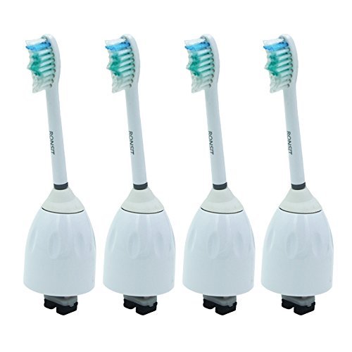 Ronsit e Series Generic Replacement Heads Fits Sonicare Toothbrush: Essence, Xtreme, Elite and Advance (4-pack) 