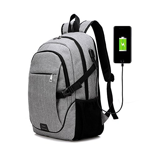 Rrtizan 15.6 inch laptop backpack with usb port,casual lightweight waterproof for school