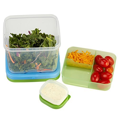 Rubbermaid Lunch Blox Container Salad Kit