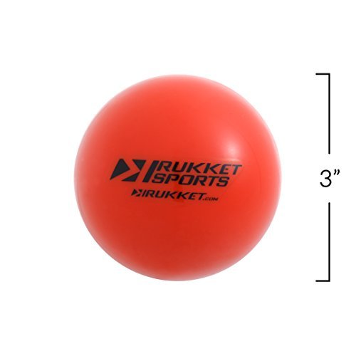 Rukket 15pk Weighted Baseball / Softball Heavy Training Balls | Practice Hitting, Batting and Pitching with Complete Control Powerball (1 pound, 3-inch diameter) includes Bucket