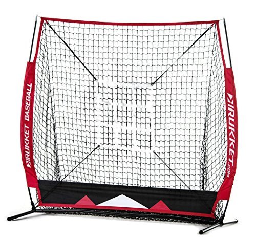 Rukket 5x5 Baseball & Softball Practice Net with Strike Zone Target and