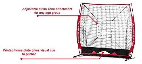 Rukket 5x5 Baseball & Softball Practice Net with Strike Zone Target and