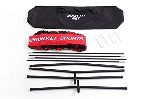 Rukket 7x7 Baseball / Softball Net | Practice Hitting, Pitching, Batting and Catching | Backstop Screen Equipment Training Aids | Includes Carry Bag