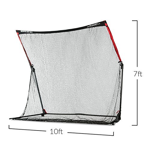 Rukket Sports Portable Driving Range SPDR Golf Practice Net (10 x 7) and Tri Turf Hitting Mat Includes Life Time Warranty