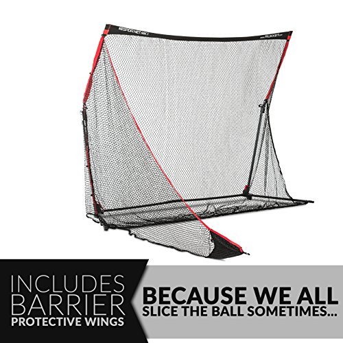 Rukket Sports Portable Driving Range SPDR Golf Practice Net (10 x 7) and Tri Turf Hitting Mat Includes Life Time Warranty