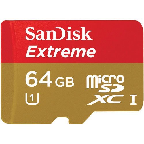 SANDISK Extreme Micro SDXC UHS-1 Memory Card, 64GB