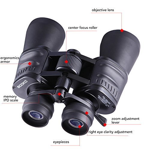 SCOKC 10x-30x Zoom Binoculars HD Powered Magnification Professional Bird Watching hunting telescope, Outdoor Sports Games and Concerts