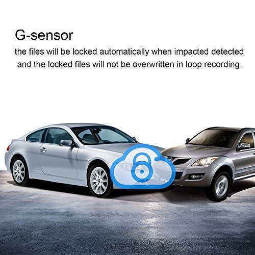 SENDOW On Dash Car Camera Dual Lens with 1080P FULL HD IPS Screen In Visor Backup DashBoard Camcorder G Sensor Parking Mode Loop Recording Night Vision for Vehicle