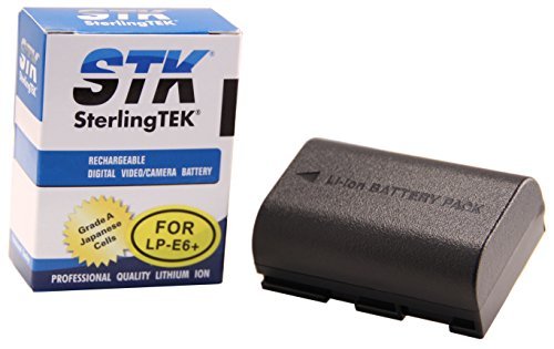 STK LP-E6 Battery for Canon 5D Mark II III and IV, 70D, 5Ds, 6D, 5Ds, 80D, 7D, 60D, 5Ds R DSLR Cameras BG-E14, BG-E13, BG-E11, BG-E9, BG-E7, BG-E6 Grips