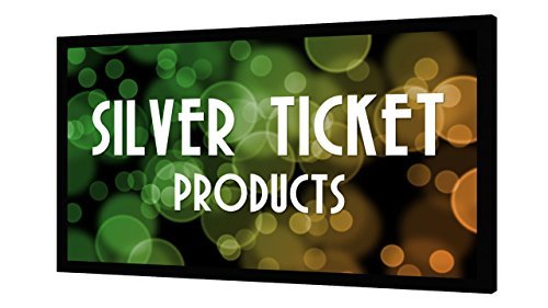 STR-169110 Silver Ticket 4K Ultra HD Ready Cinema Format (6 Piece Fixed Frame) Projector Screen (16:9, 110", White Material)