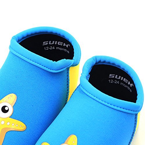 SUIEK Unisex Baby Infant Swim Shoes Water Shoes Beach Shoes