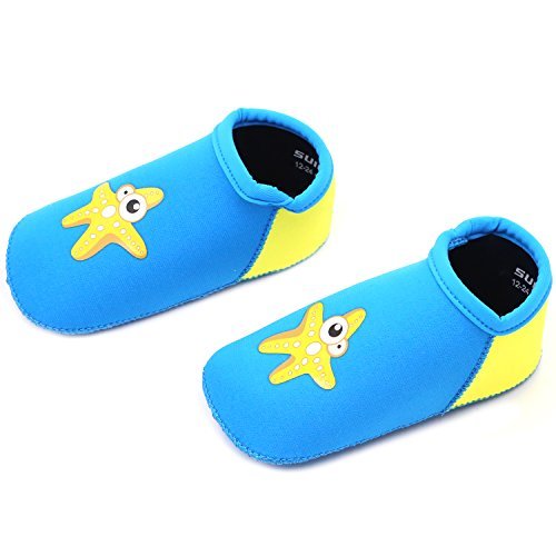SUIEK Unisex Baby Infant Swim Shoes Water Shoes Beach Shoes