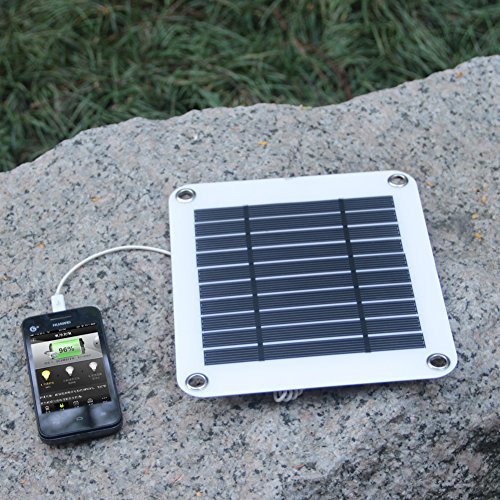 SUNKINGDOM™ 5W 5V USB Port Ultra-thin Portable Foldable Outdoor Solar Panel Charger with PowermaxIQ Technology for iPhone, iPad, iPod, Samsung, Camera, and Any Other USB Device