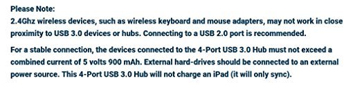 Sabrent 4-Port USB 3.0 Hub with Individual Power Switches and LEDs (HB-UM43)