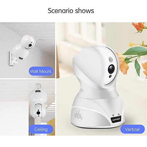 Safevant HD WiFi IP Security Camera Wireless Security Camera System Home Monitor with Two-Way Audio Motion Detection Night Vision