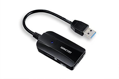 Saicoo USB3.0 Card Reader 4 Slots 11 in 1 with dual SD and Micro SD slots